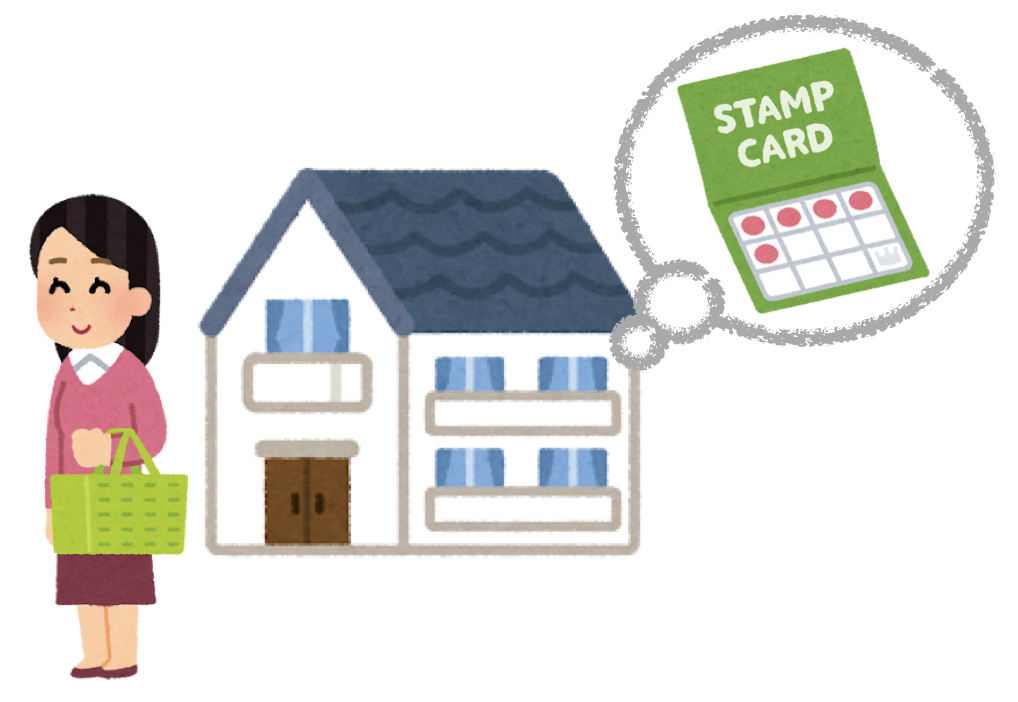 紙製カードを自宅に忘れて外出する顧客